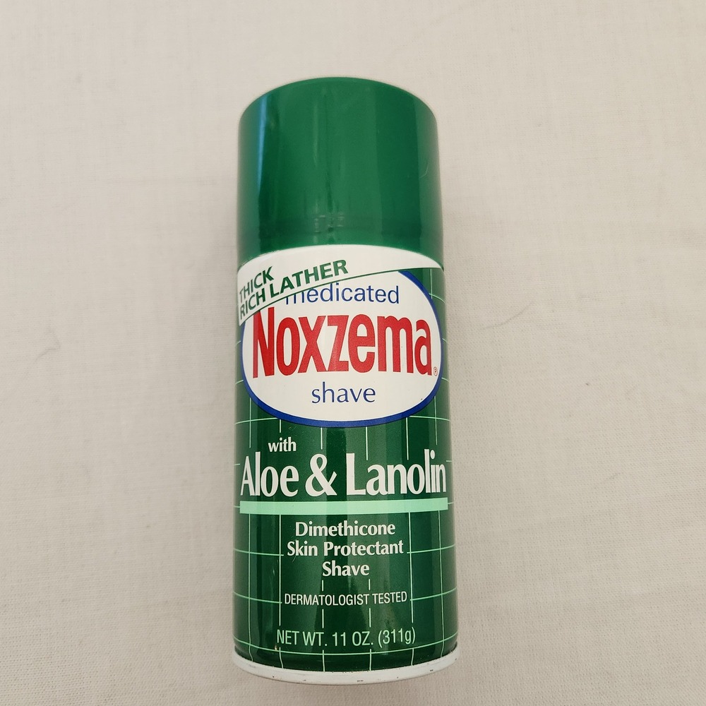 Vintage 1993 Noxzema Medicated Shave Cream Aloe & Lanolin 11oz Prop Collectible